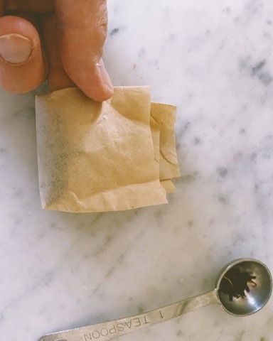 Filled tea bags